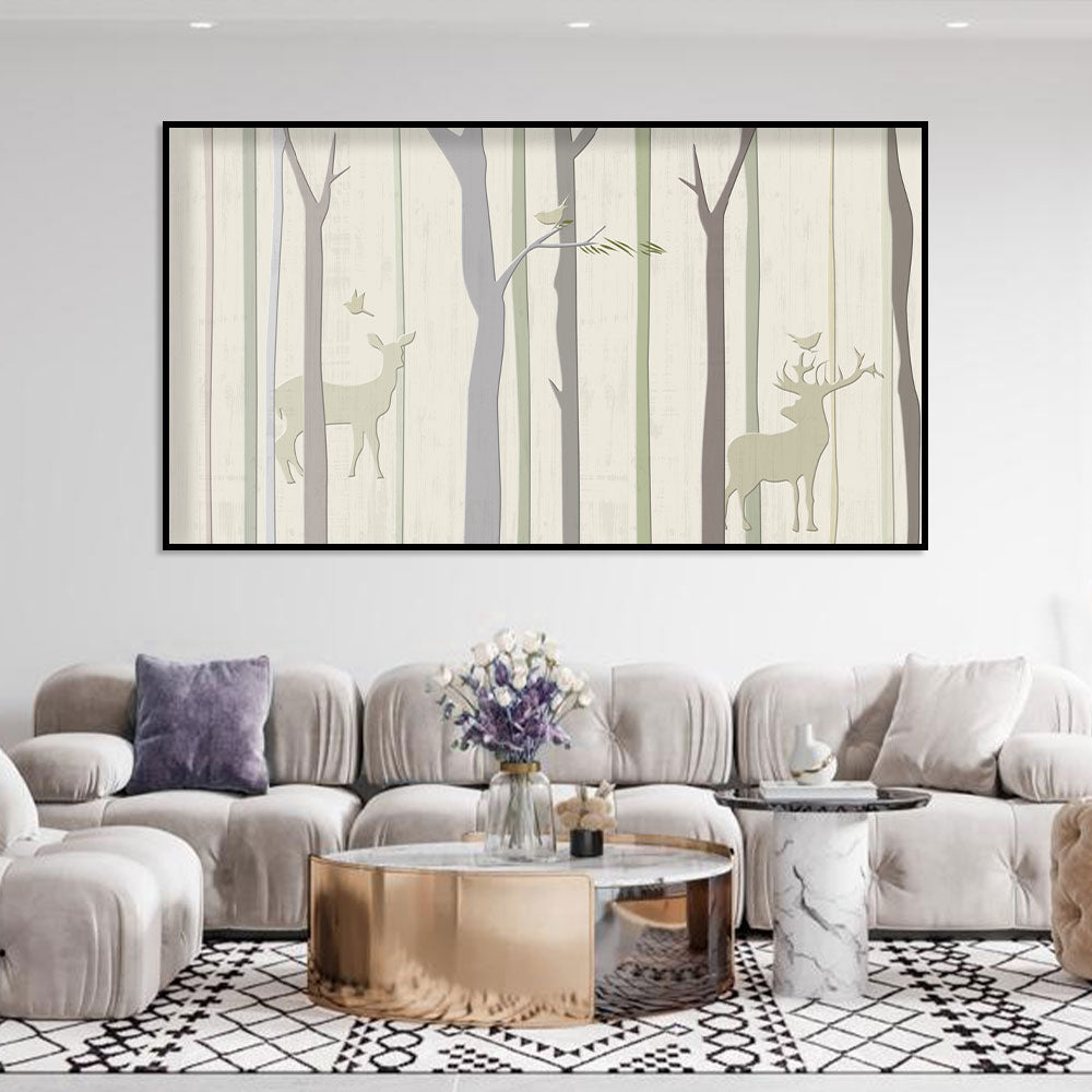 Enchanted Grove Deer Canvas Wall Art