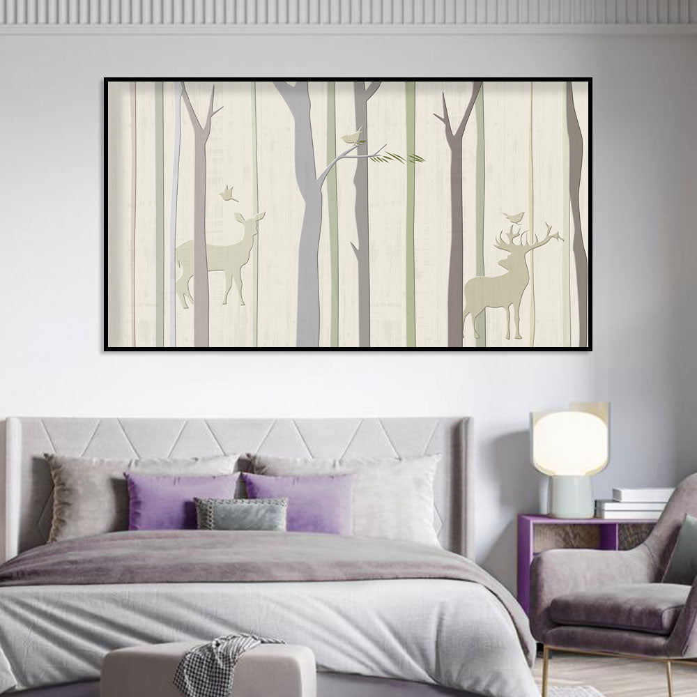 Enchanted Grove Deer Canvas Wall Art