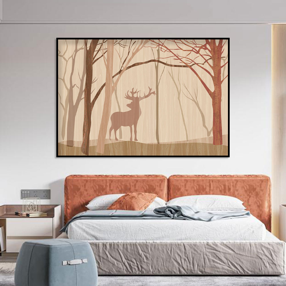 Tranquil Woods Deer Canvas Wall Art