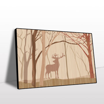 Tranquil Woods Deer Canvas Wall Art