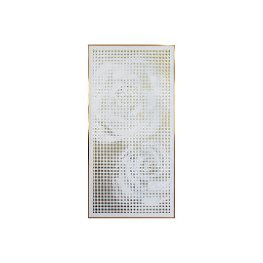 Rose Carved Wall Decor with Elegant Gold Frame