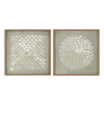 2-Piece Capiz Shell Wall Art Set