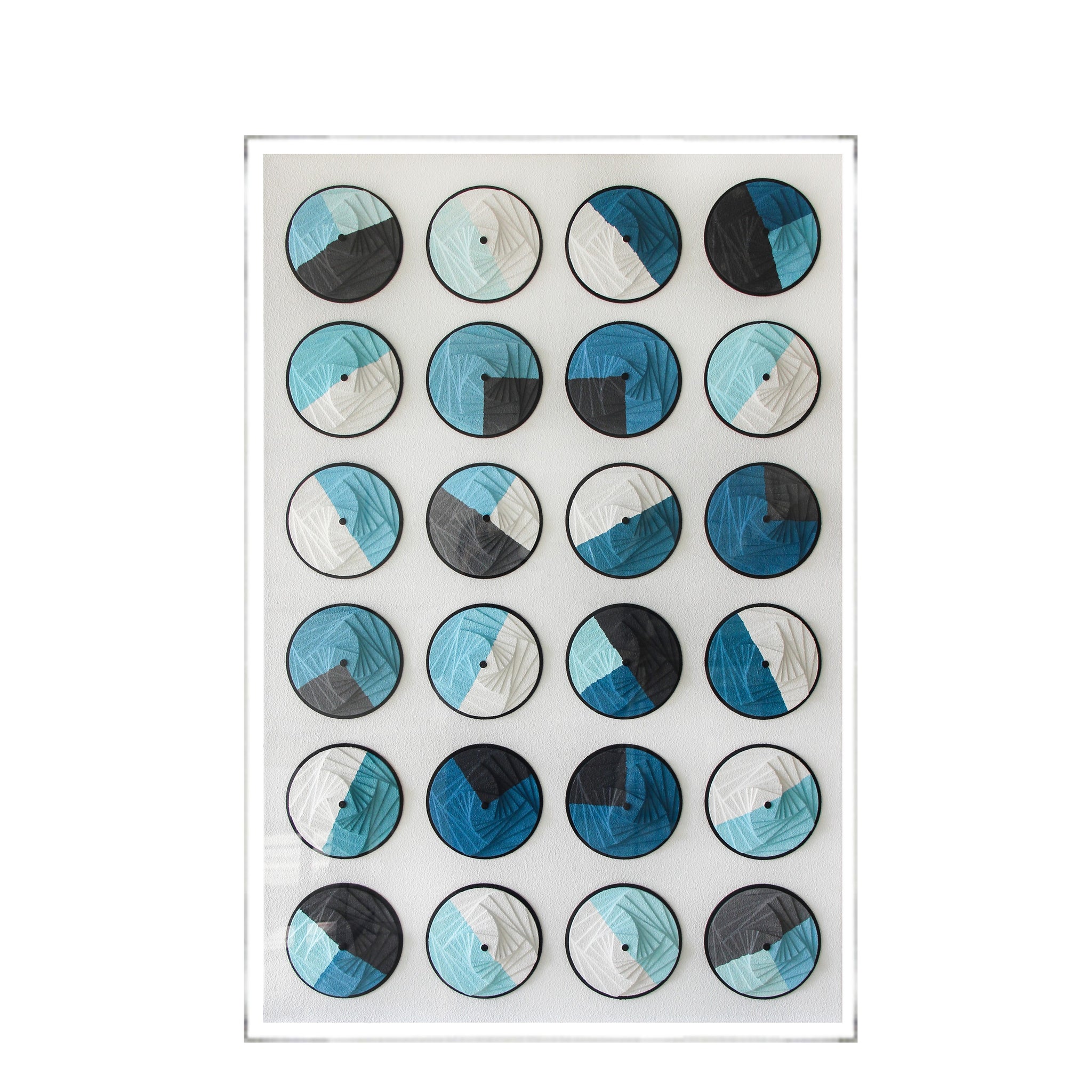 Contemporary Circles: Carved MDF and Acrylic Wall Art