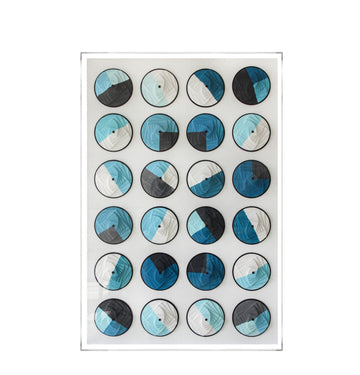 Contemporary Circles: Carved MDF and Acrylic Wall Art