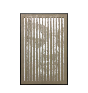 Serene Buddha Carving MDF Panel with PS Frame