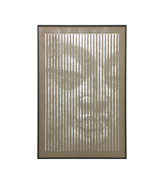 Serene Buddha Carving MDF Panel with PS Frame