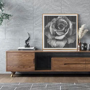 Elegant Rose Illusion Wall Art