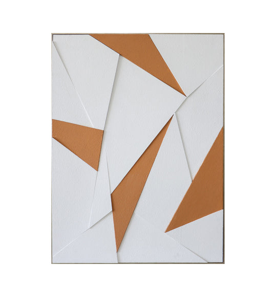 Stylish Geometric Design Wall Art in MDF and PS Frame