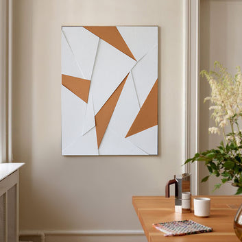 Stylish Geometric Design Wall Art in MDF and PS Frame