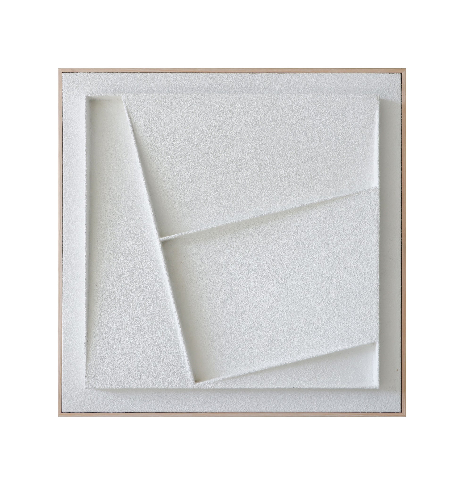 Modern White Geometric Wall Art