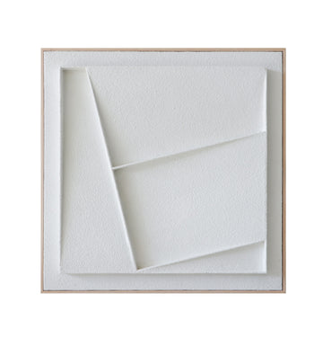 Modern White Geometric Wall Art