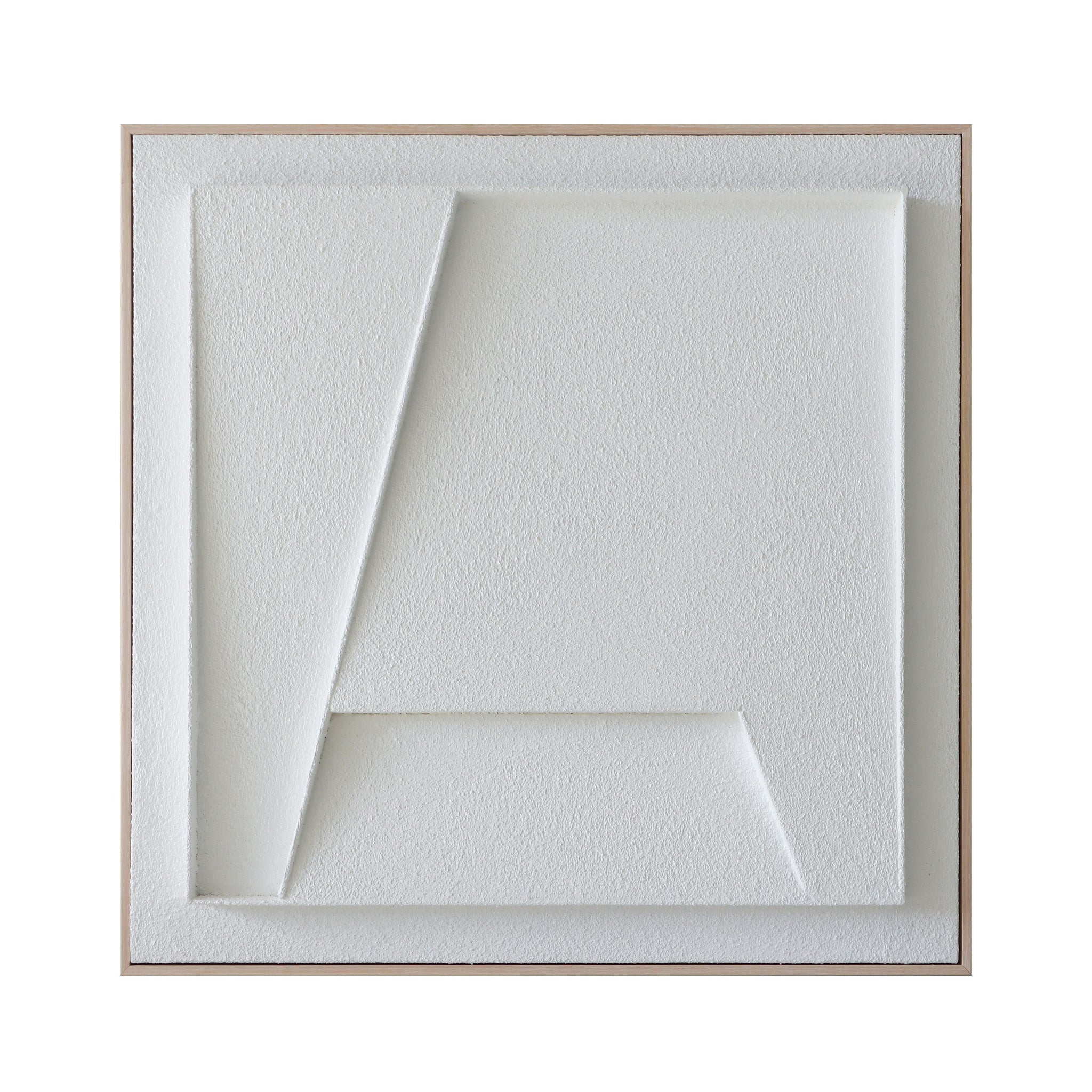 Elegant White Geometric Wall Art