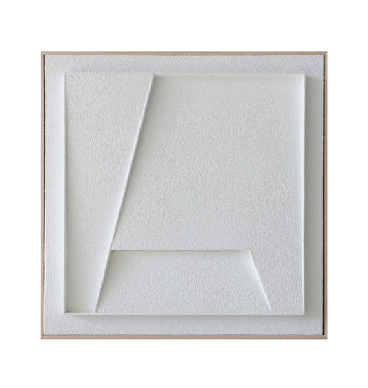 Elegant White Geometric Wall Art