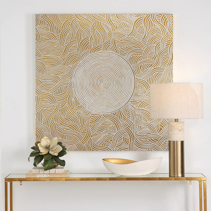 Elegant Spiral and Wave Pattern Wall Decoration