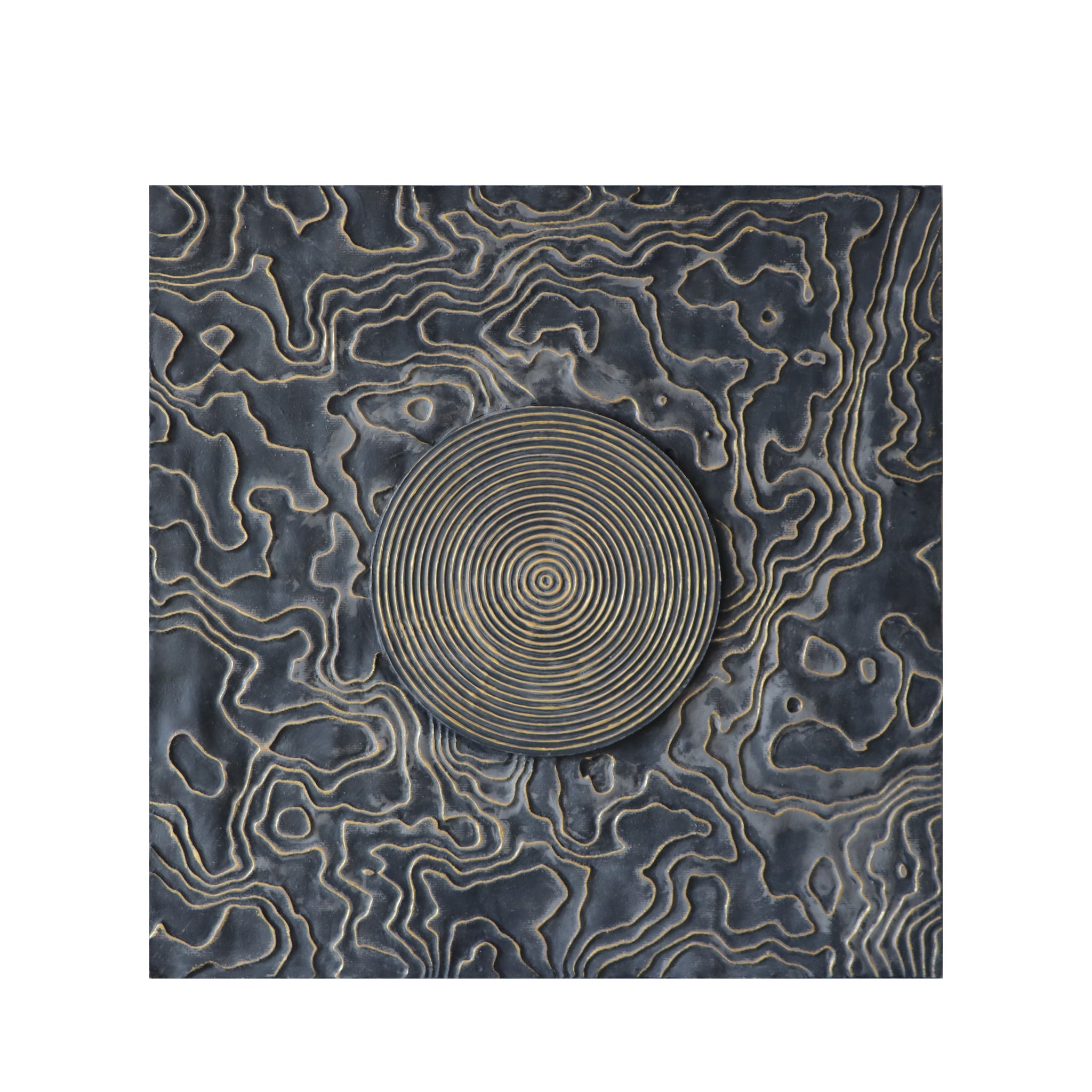 Mystic Topography: Carved MDF Wall Art