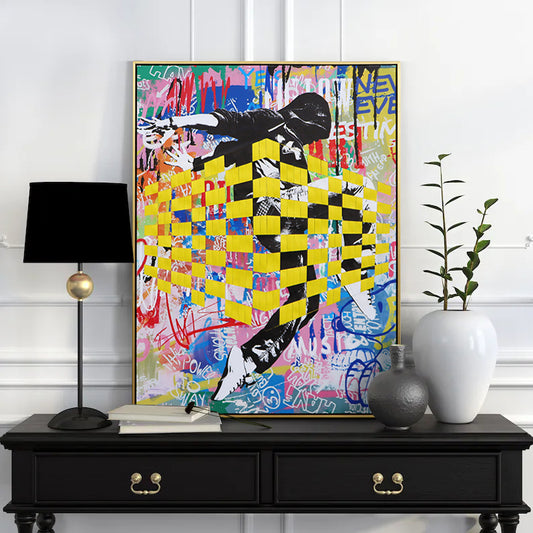 City Dance Feeling - Urban Print of Art in a Colorful Manner