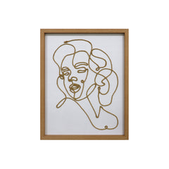 Abstract Hemp Rope Wall Art with Wooden Frame