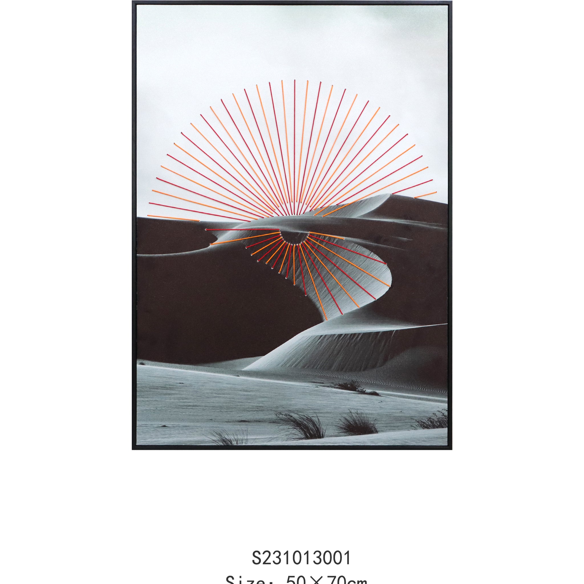 Desert Radiance: Modern Geometric Wall Art