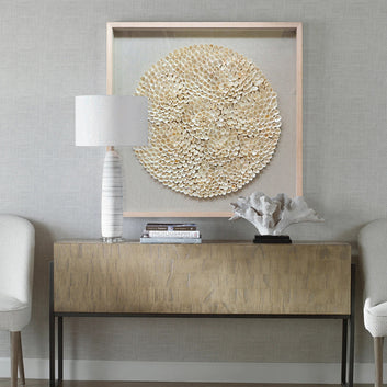 Circular Seashell Bloom Wall Art