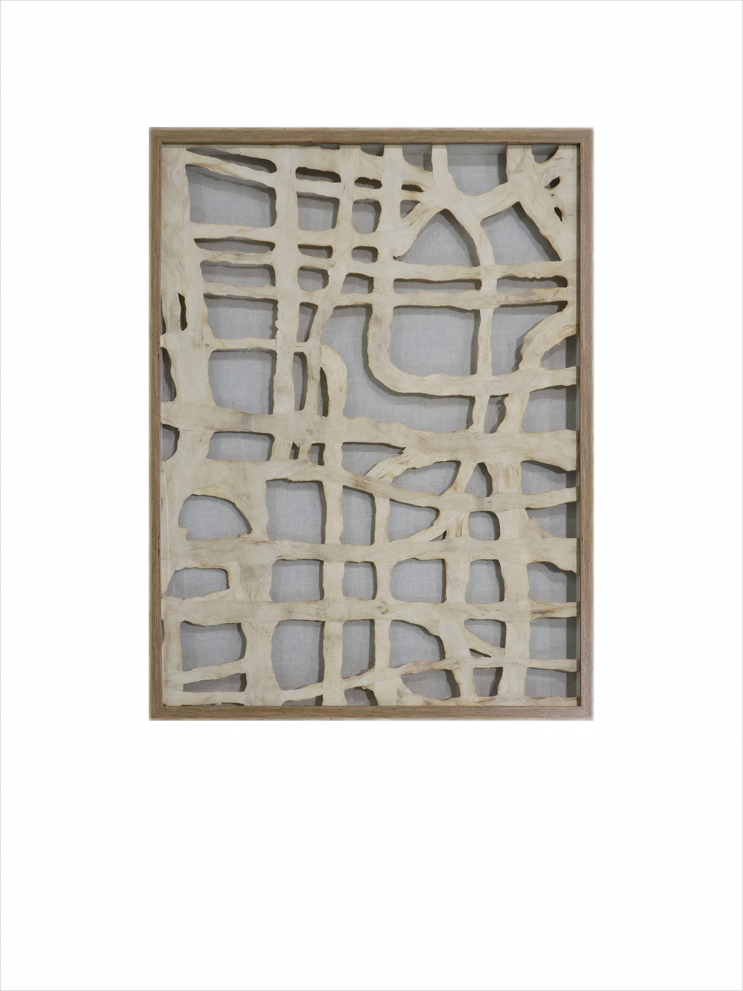 Abstract Paper Pulp Grid Wall Art