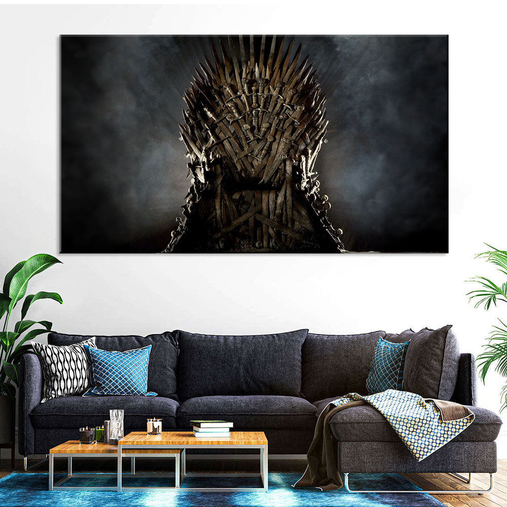 Game of Thrones: The Iron Throne Canvas Wall Art