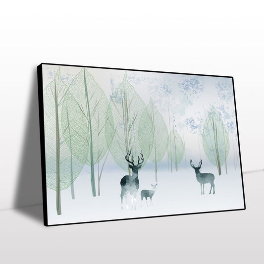 Enchanted Forest Deer Canvas Wall Art