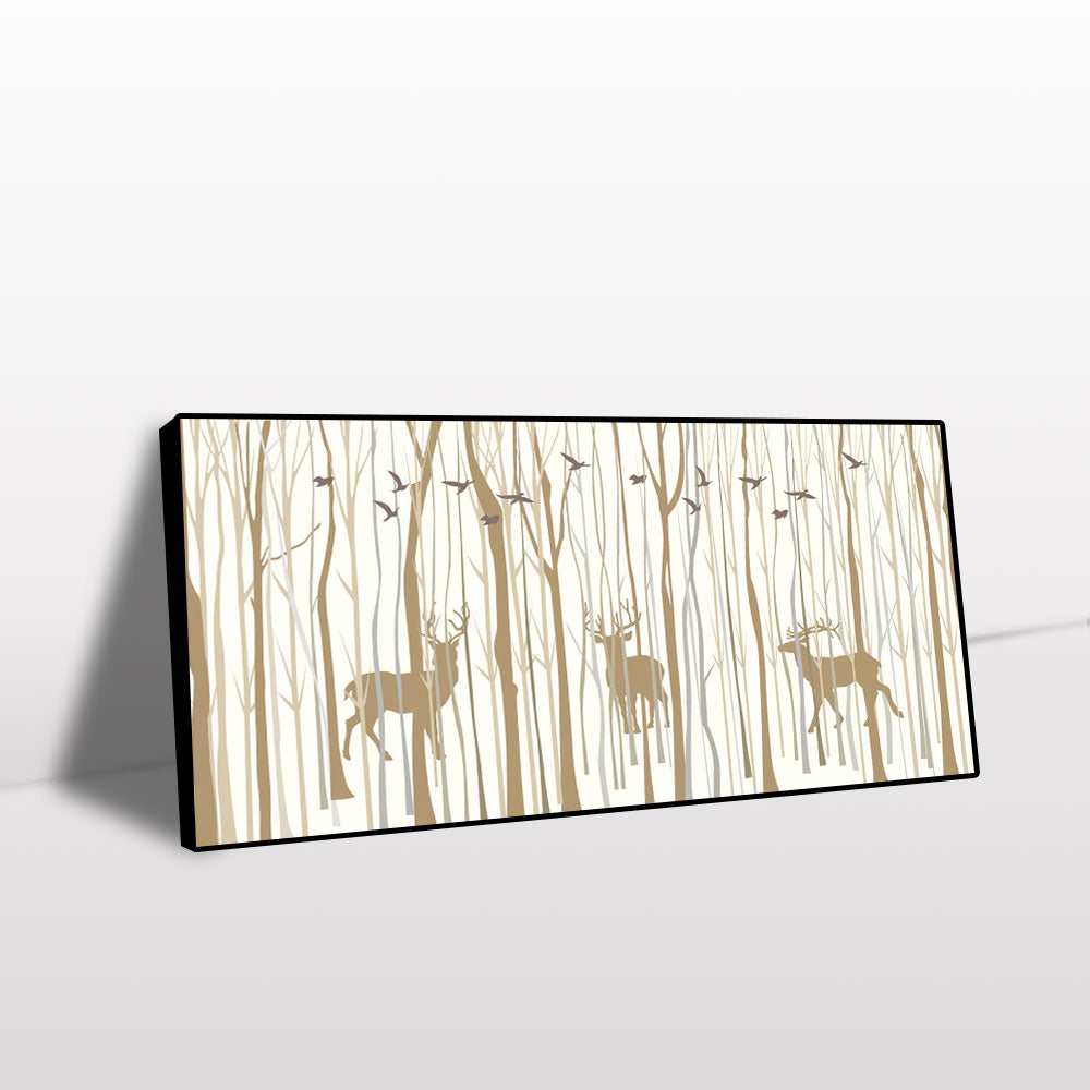 Woodland Stags Canvas Wall Art