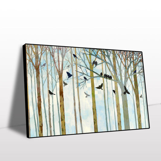 Birds in the Forest Canvas Wall Art