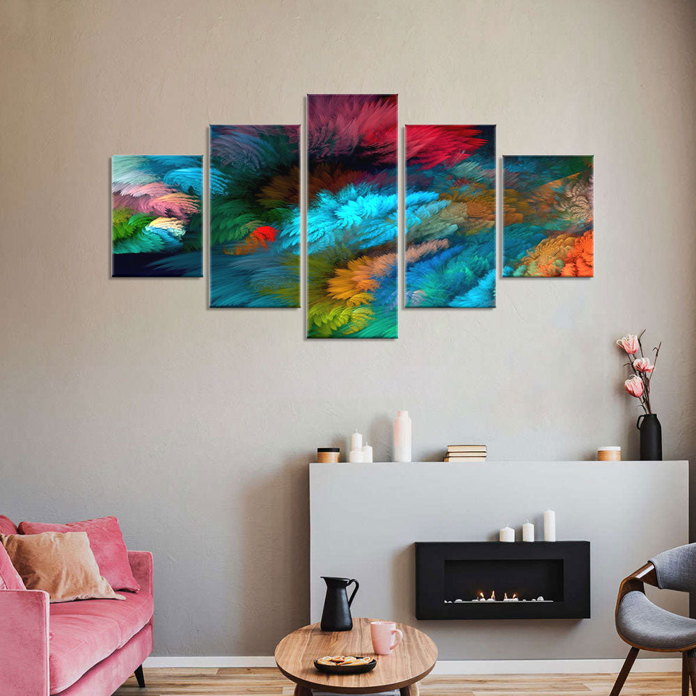 Colourful Abstract Clouds Fantasy canvas wall art