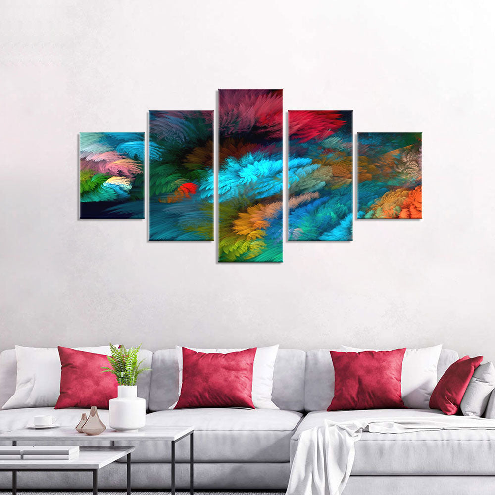 Colourful Abstract Clouds Fantasy canvas wall art