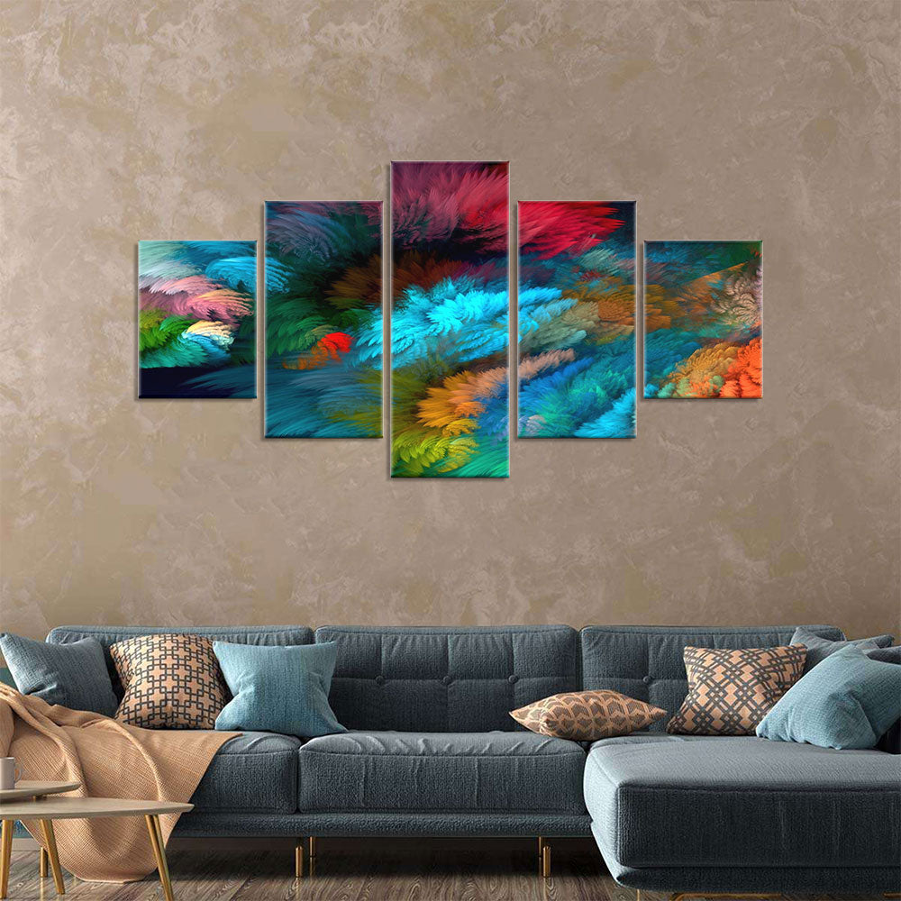 Colourful Abstract Clouds Fantasy canvas wall art