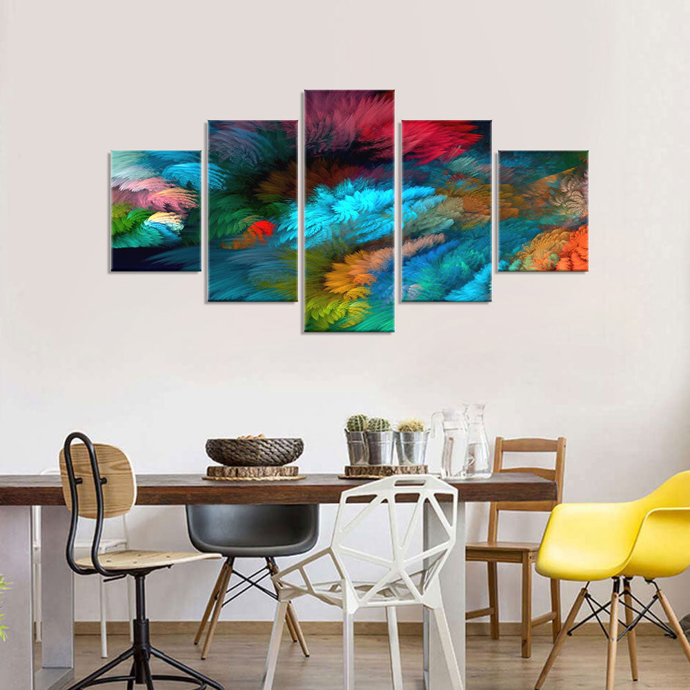 Colourful Abstract Clouds Fantasy canvas wall art