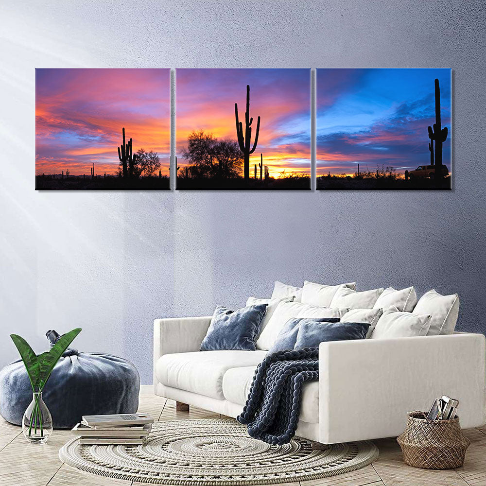 Sunset in the Sonoran Desert canvas wall art