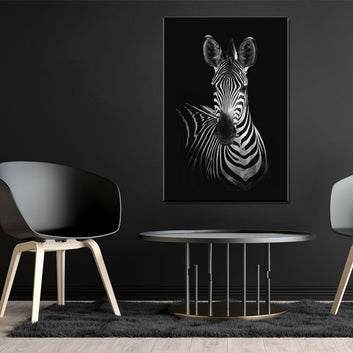 Black & White Zebra Canvas Wall Art