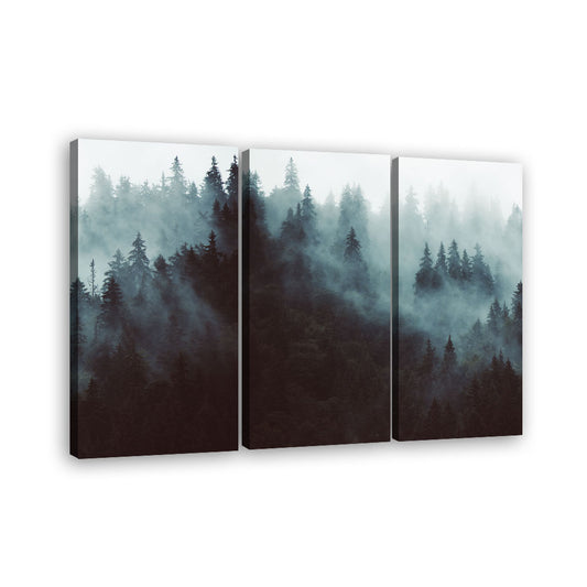 Misty Forest Canvas Wall Art