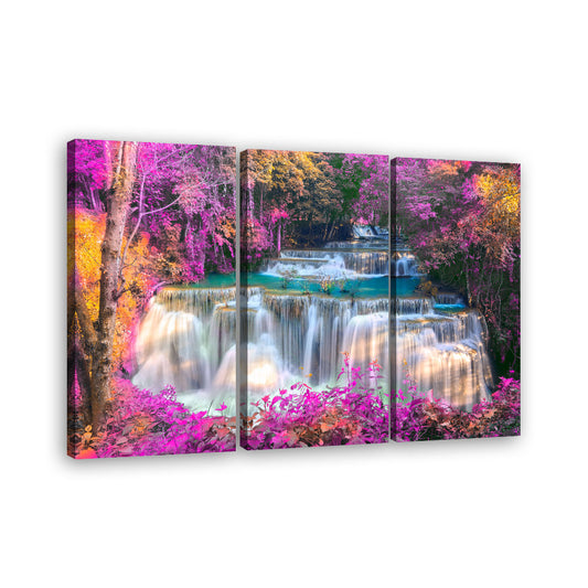 Huai Mae Khamin Waterfall Canvas Wall Art