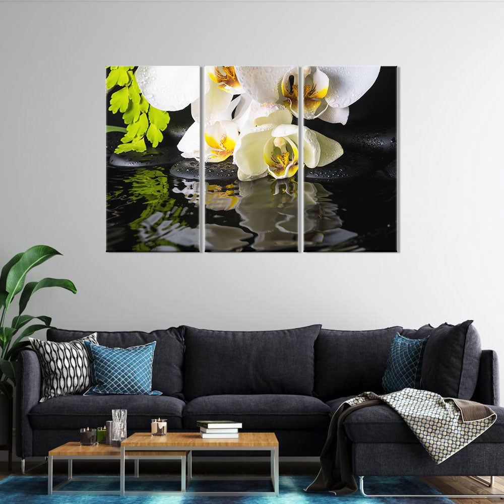 Zen orchid canvas wall art