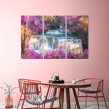 Huai Mae Khamin Waterfall Canvas Wall Art