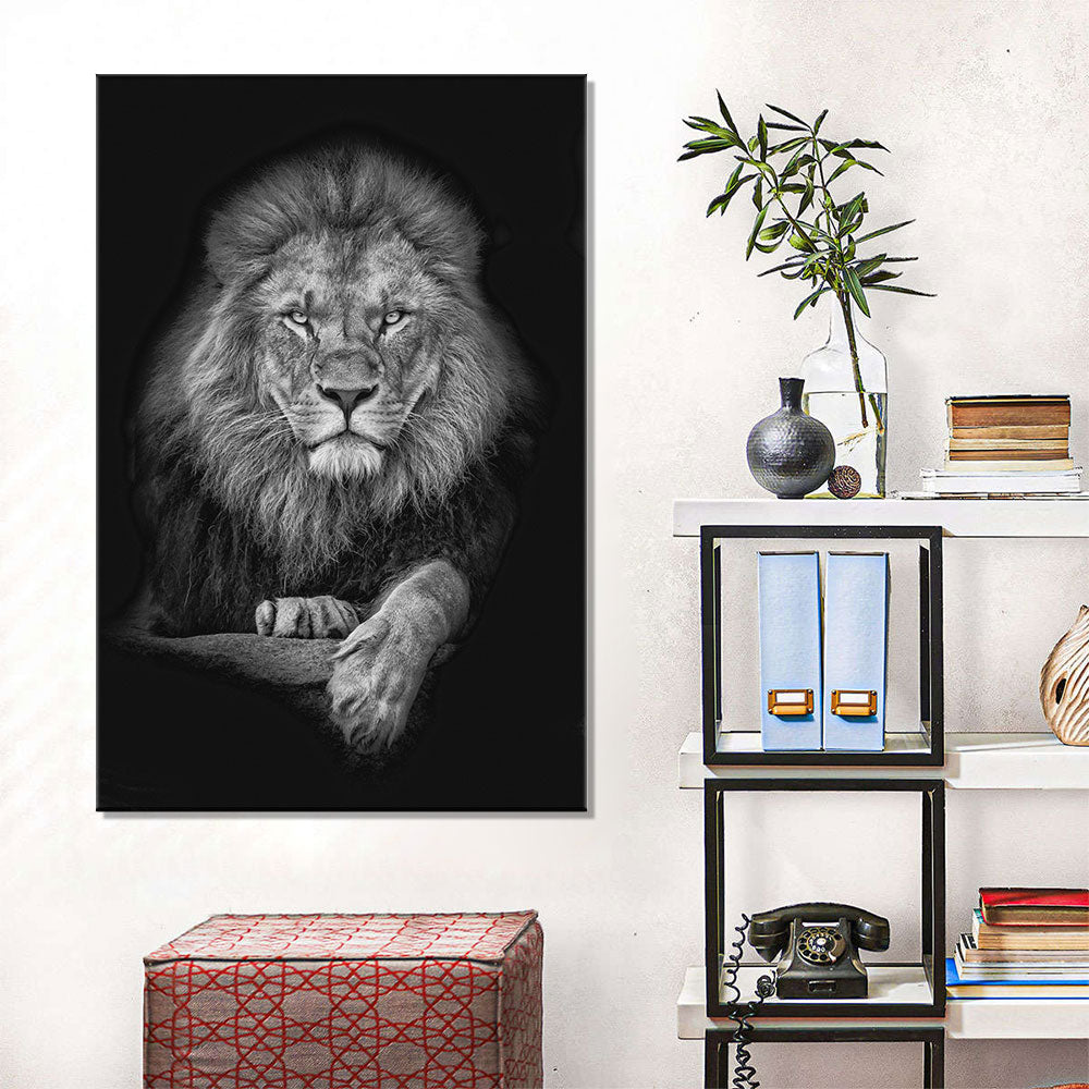 Wild Lion canvas wall art 